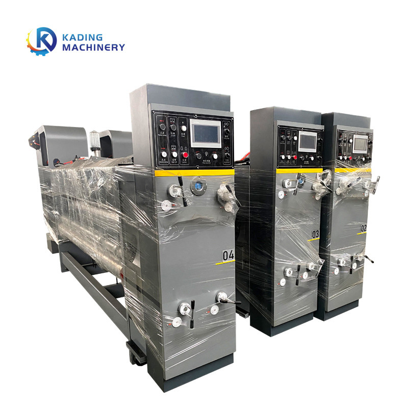 Máquina de impresión de caja corrugada con cortador de matriz de corte