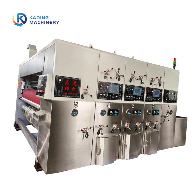 La impresora del cartón de la cartulina Leading Edge que alimentaba con almacenamiento multi de la orden y la pantalla del PLC controló