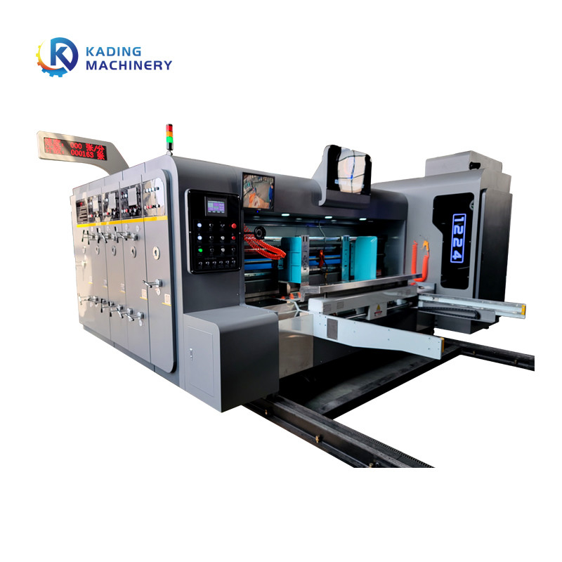 La carpeta de alimentación automática Gluer de FFG Flexo de 3/5 capas acanaló la cartulina con ranurar que cortaba con tintas