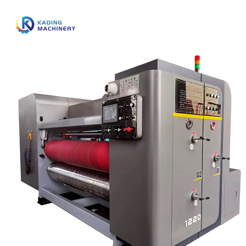 Máquina que corta con tintas de la caja de alta velocidad del cartón con la alimentación de papel de borde de ataque del vacío y el mecanismo electromágnetico del freno