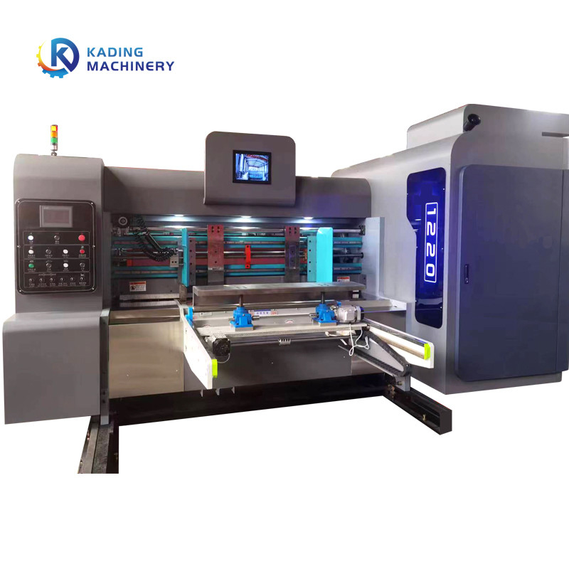 Automático de papel de alimentación de la máquina de corte a presión de cartón con acoplador vibratorio para caja irregular