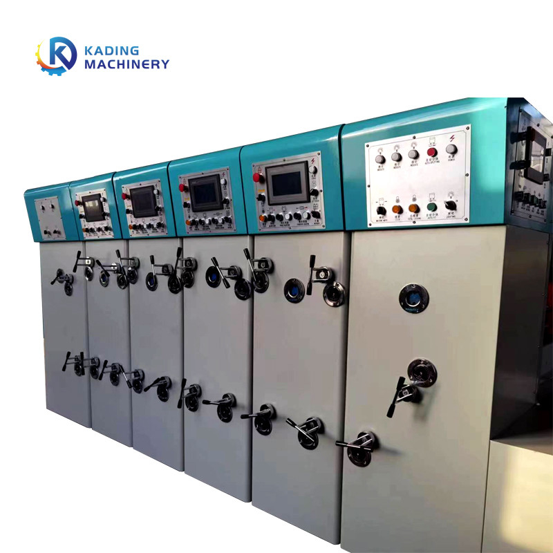Máquina que corta con tintas de la caja completamente automática del cartón con la impresora de 5 colores And Slotter