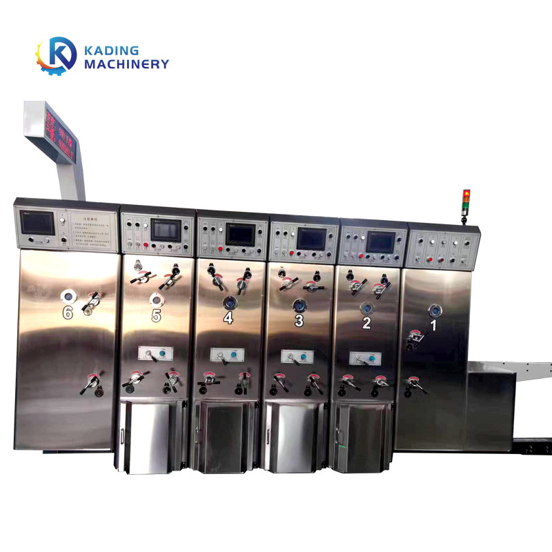 Impresora automática de cajas de cartón de alimentación cortadora de matriz cortadora de tinta de agua para la fabricación de cajas de tacos