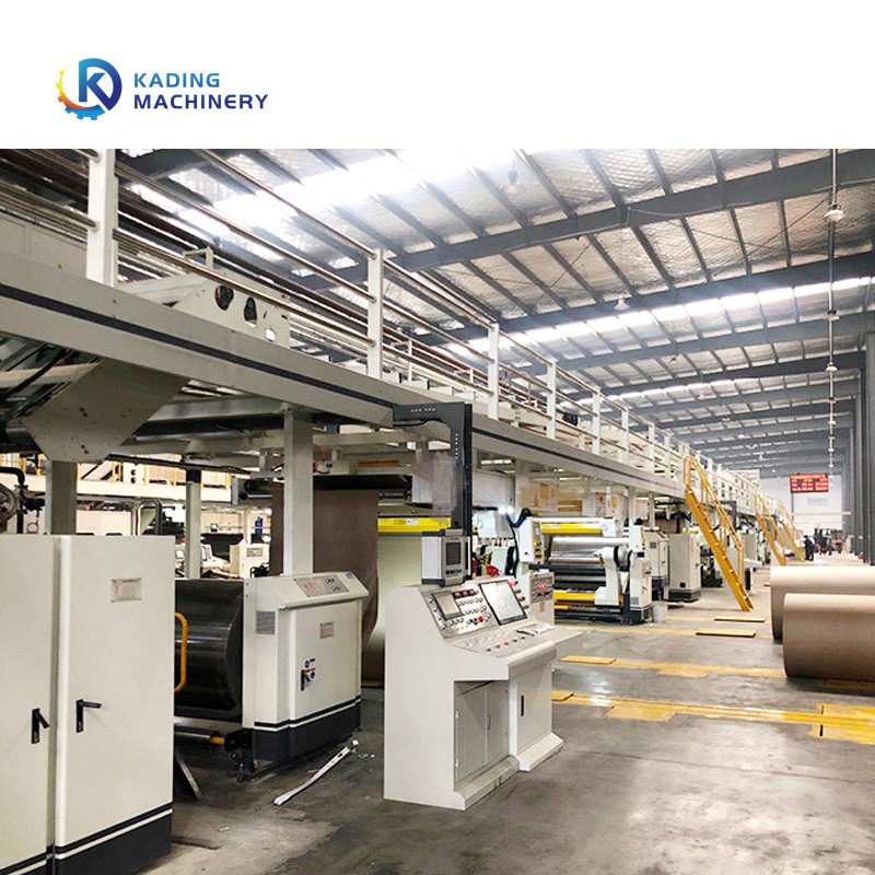 Línea automática completa del corrugación con la máquina del Facer doble y el marcador de la cortadora