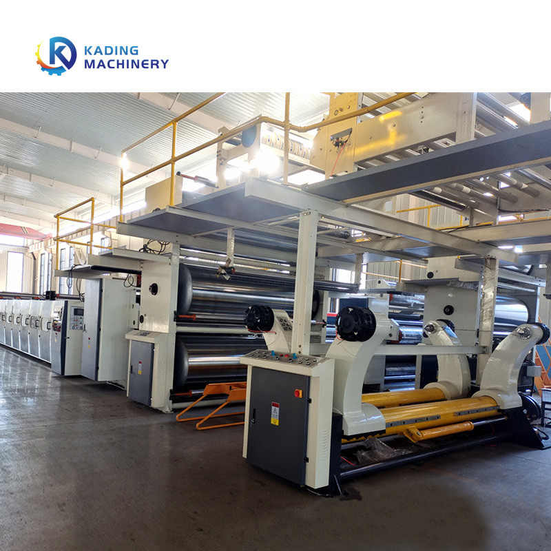 Línea de corrugado de calefacción por vapor Producción de cartón corrugado para ancho de papel de 1600 mm