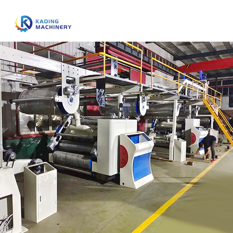 Línea de corrugado completamente automática con apilador para cartón corrugado de 1400 mm