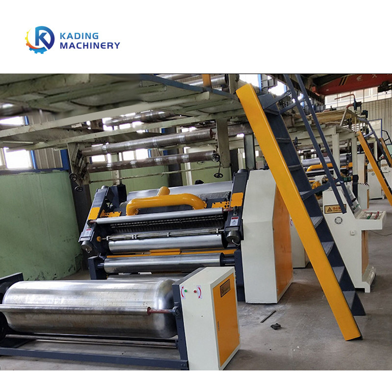Línea de producción de cartón corrugado de cartón automático completo con velocidad de 180 m/min
