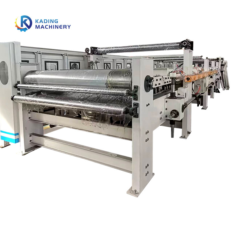 3 / 5 / 7 Línea de producción de tablero corrugado de capas con soporte de rodillo de bobina impulsado hidráulico