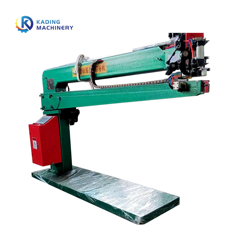Máquina de costura acanalada caja manual para la cartulina acanalada que embala el servo doble