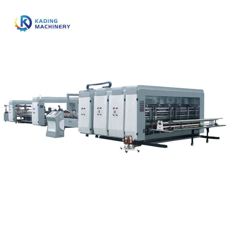 grapadora completamente automática de costura de la caja de la máquina de la caja acanalada de 2400m m con control eléctrico de alta velocidad