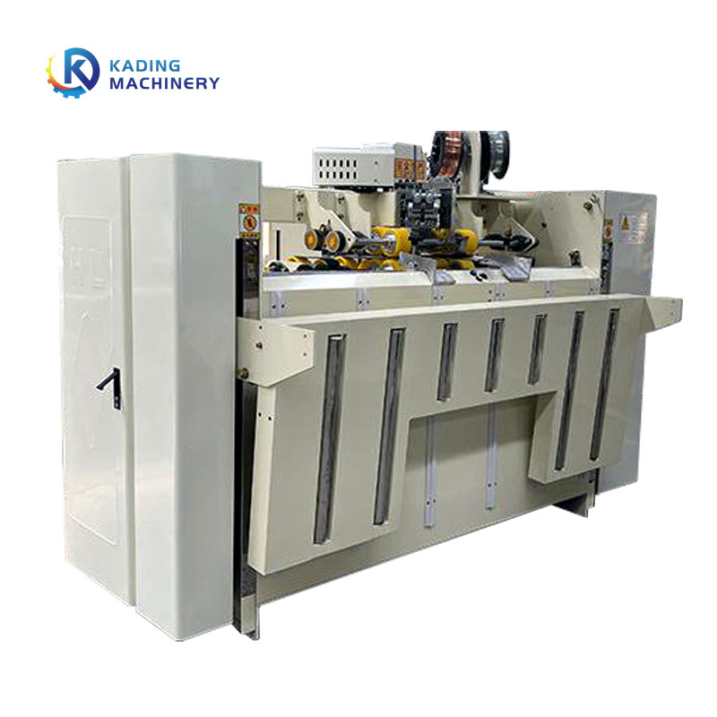 Máquina de costura de la caja acanalada semi automática con la alimentación de papel de la succión del vacío para la fabricación de cajas