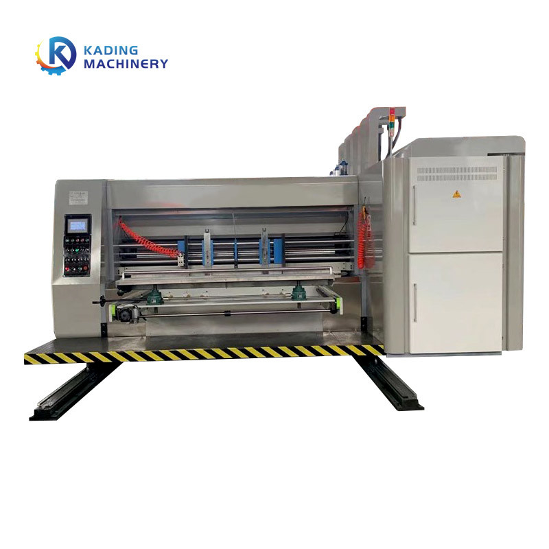 Máquina de impresión de caja corrugada con cortador de matriz de corte