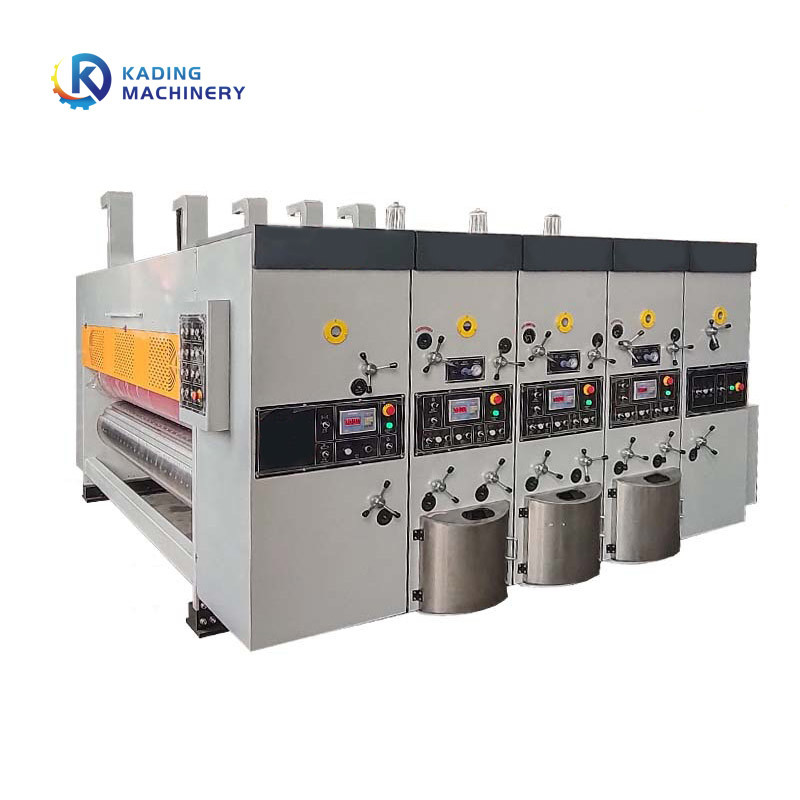 Máquina de impresión de cajas corrugadas de tinta flexible a base de agua con control PLC