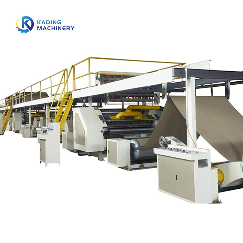 Línea de producción de cartón corrugado de 1800 mm con apilador de pórtico para 3 / 5 / 7 Ply Board
