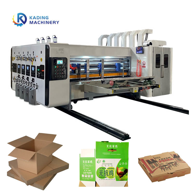 Máquina de impresión automática de cartón de alimentación para cartón ondulado con 250 pcs/min