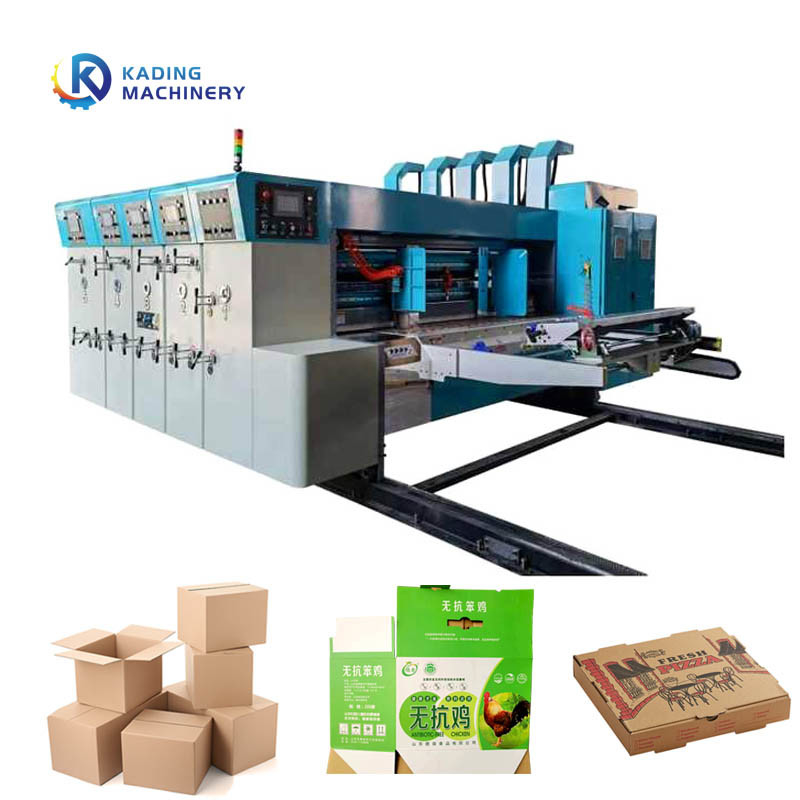 Máquina de impresión de cartón multicolor alimentador automático de papel para cajas onduladas