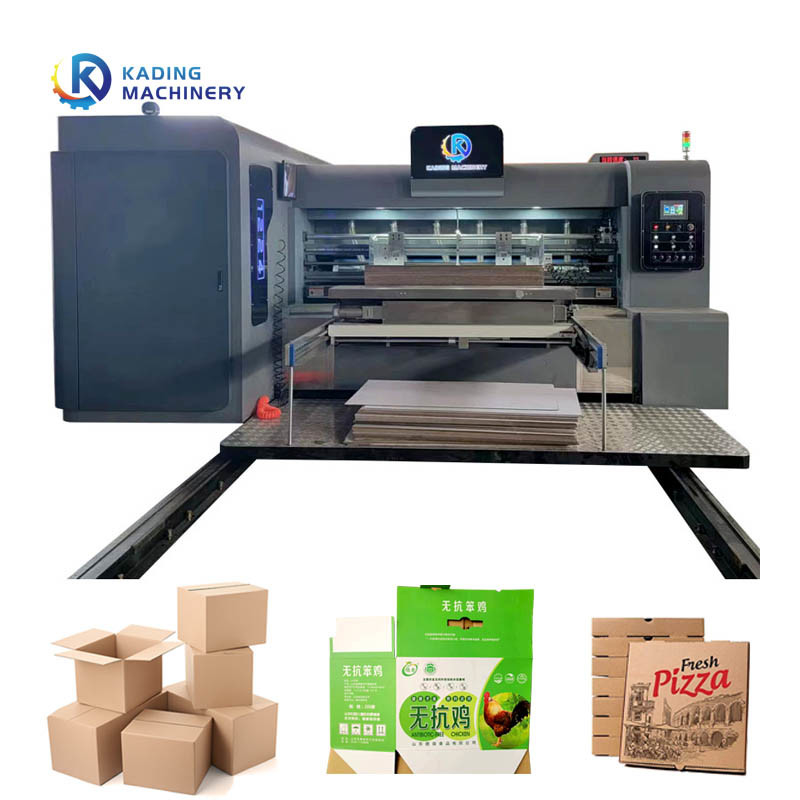 Caja de impresión de color único Caja de cartón máquina de corte a presión de 180pcs / min velocidad de trabajo