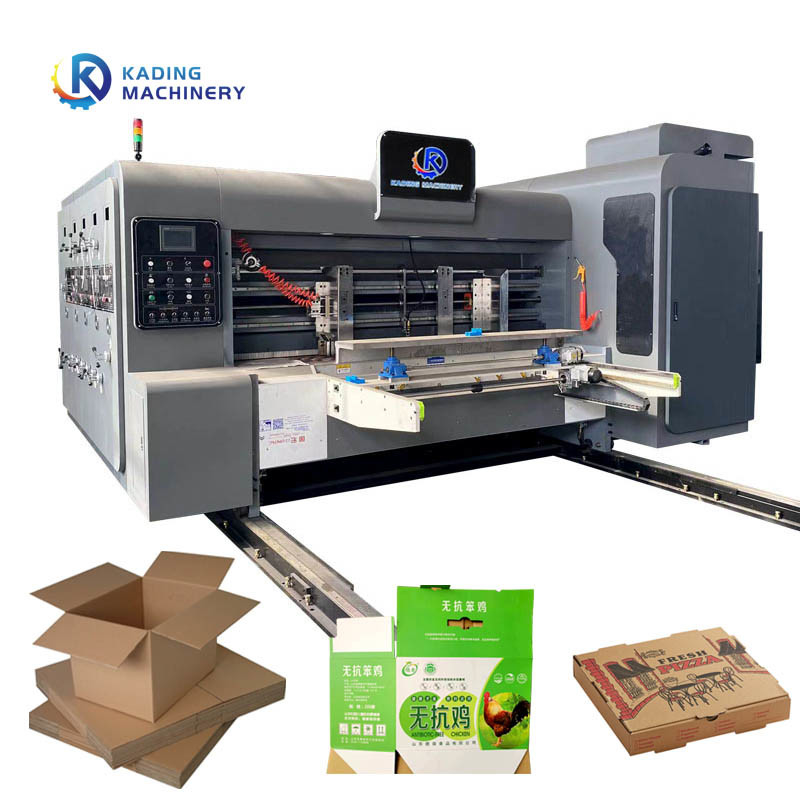 Máquina de impresión de cajas onduladas de anilox metálico para contenedores de cartón de cartón