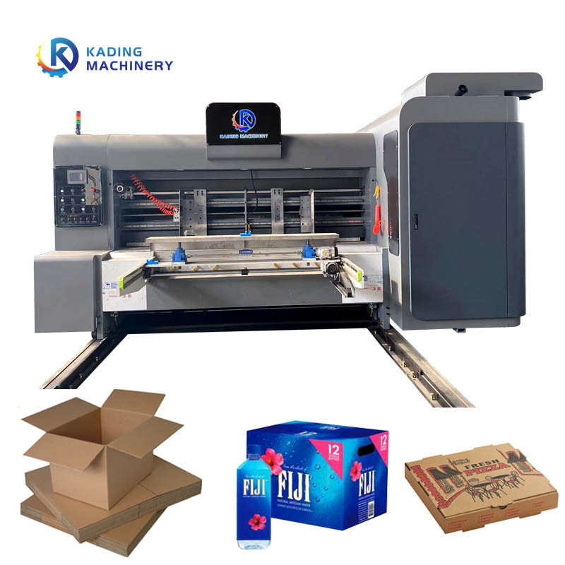 Máquina de impresión de cajas onduladas de anilox metálico para contenedores de cartón de cartón