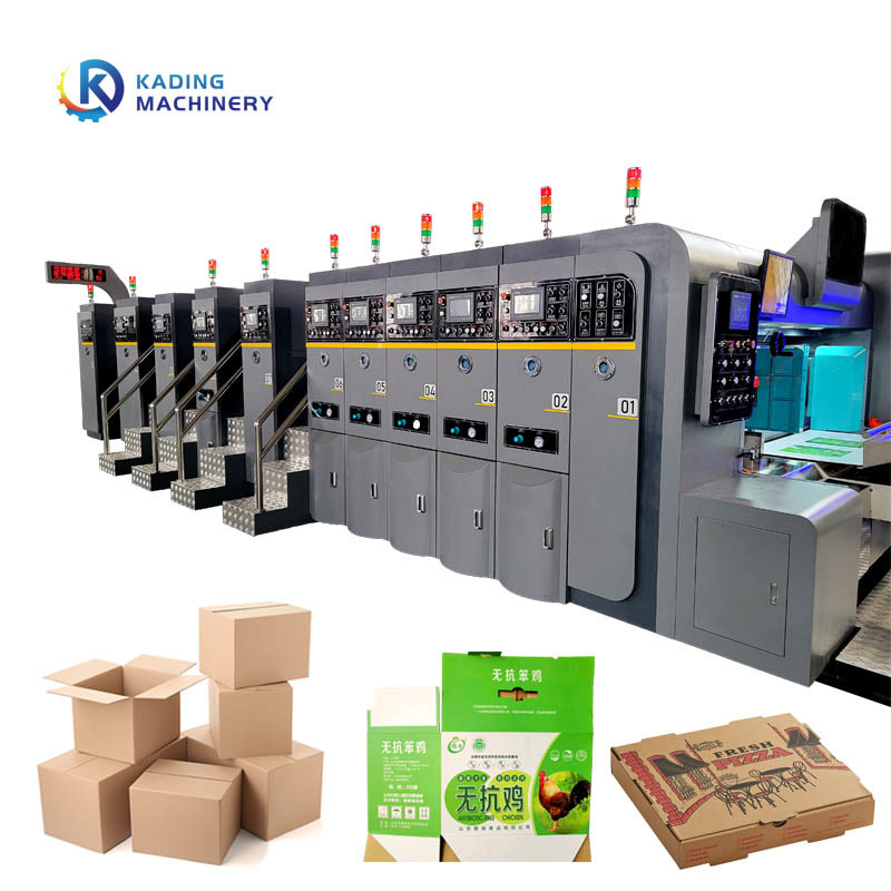 Máquina de impresión de caja flexo corrugada de 200 pcs / min Velocidad de trabajo