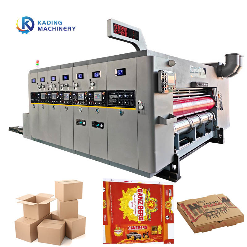 Máquina de impresión de caja flexo corrugada de 200 pcs / min Velocidad de trabajo