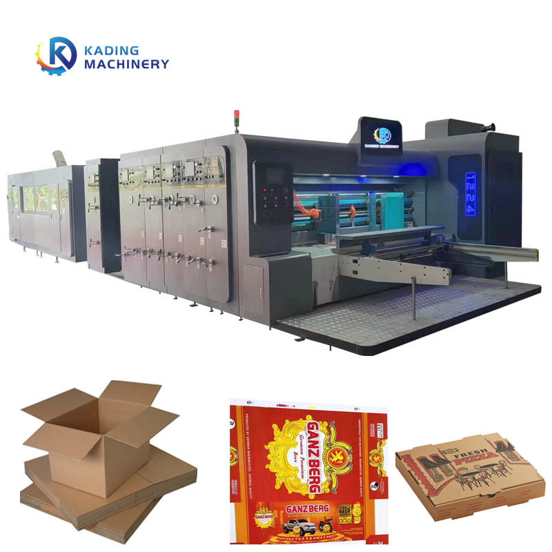 Máquina de impresión automática de cartón de alimentación para cartón ondulado con 250 pcs/min