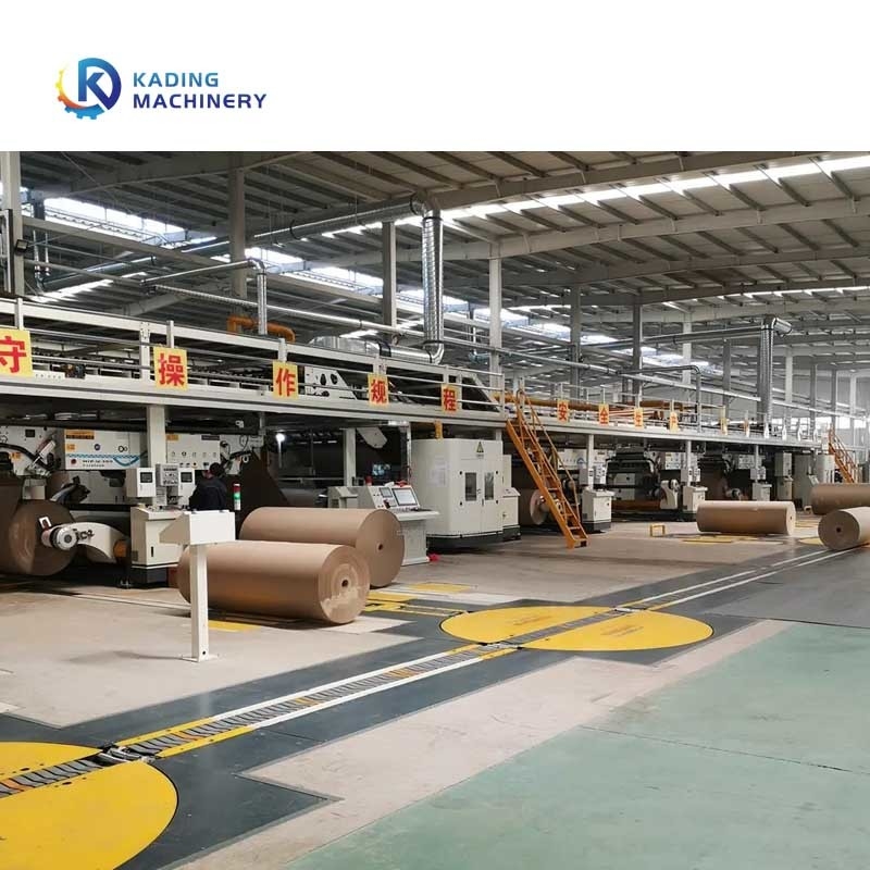 Línea de producción de cartón corrugado de 1800 mm con apilador de pórtico para 3 / 5 / 7 Ply Board