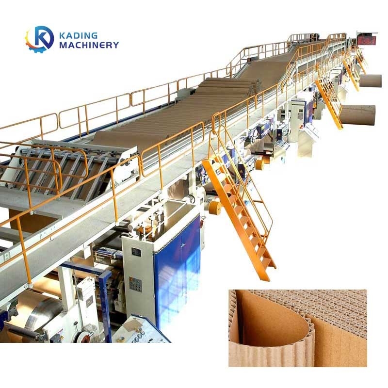 Máquina de fabricación de cartón corrugado de 300 m/min con sistema de gestión de producción