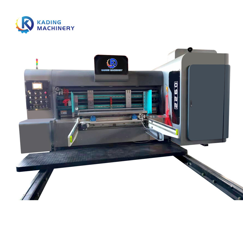 Máquina de impresión de cajas de cartón automática completa para impresión de cajas de cartón corrugadas de corte a presión