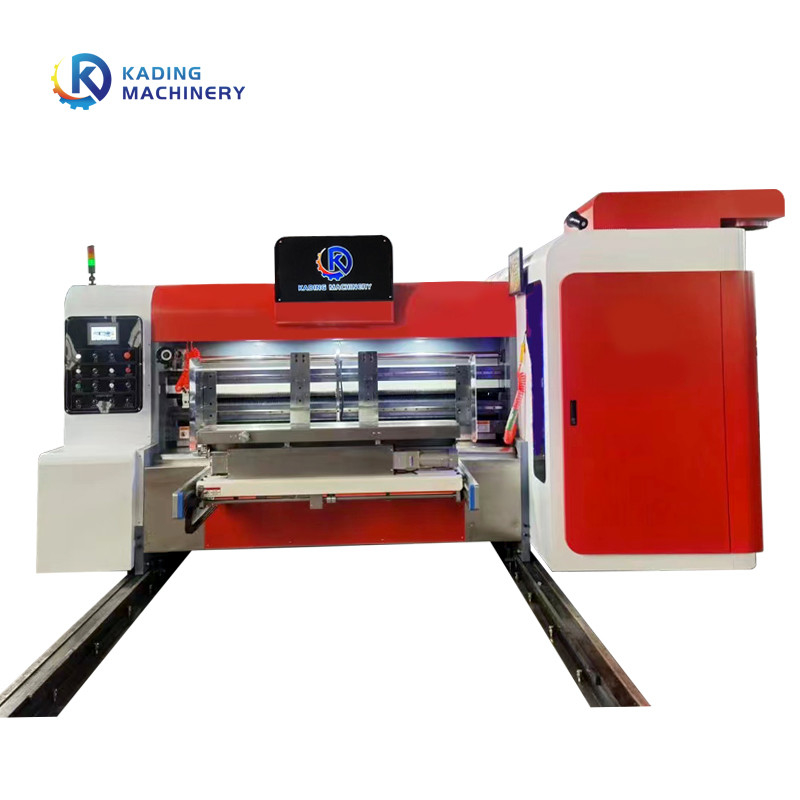 Caja de pizza haciendo caja corrugada máquina de impresión de alimentación de servo motor