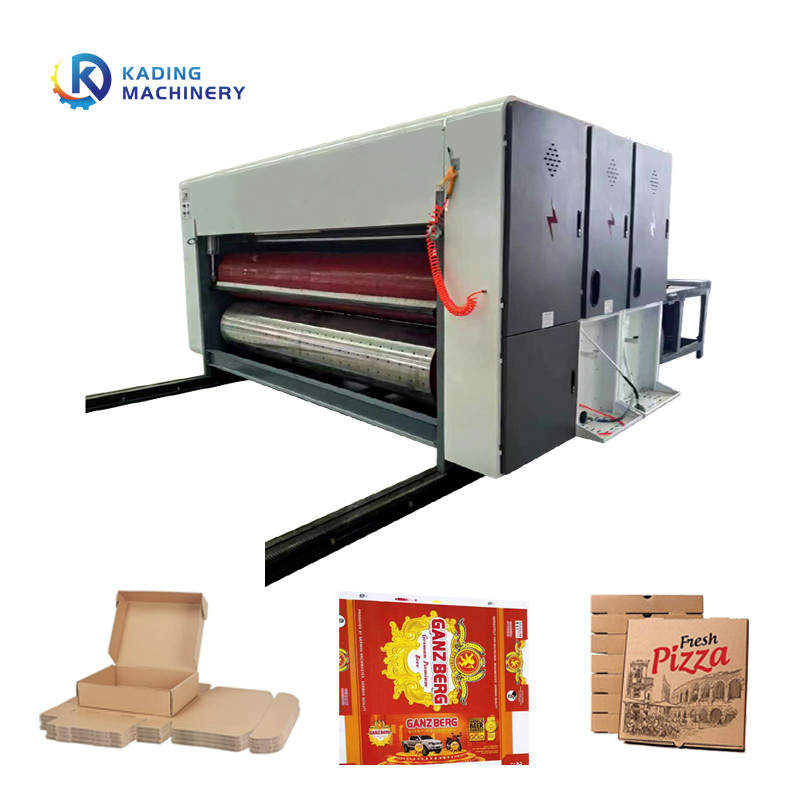 Máquina de impresión de cartón corrugado de alta velocidad para hacer cajas de pizza dulce