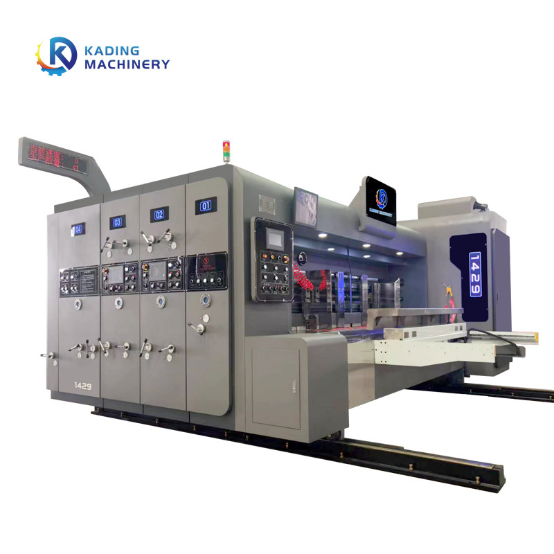 Máquina de impresión de caja flexo corrugada de 200 pcs / min Velocidad de trabajo
