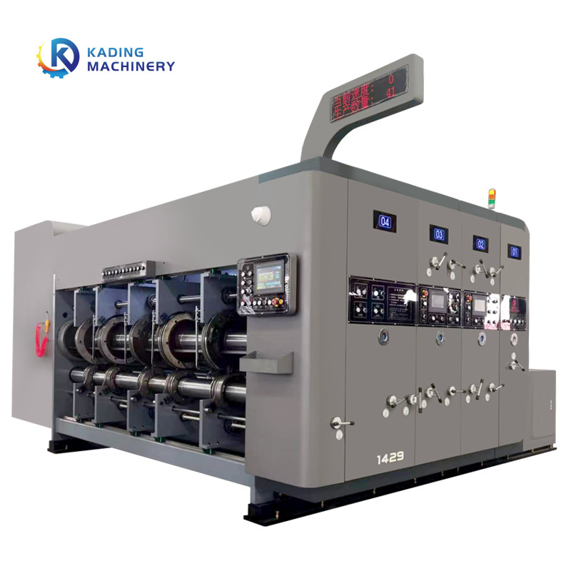 Máquina de impresión de caja flexo corrugada de 200 pcs / min Velocidad de trabajo