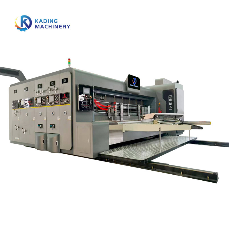 Máquina de impresión de cajas onduladas de colores múltiples Flexo para la fabricación de cajas de pizza