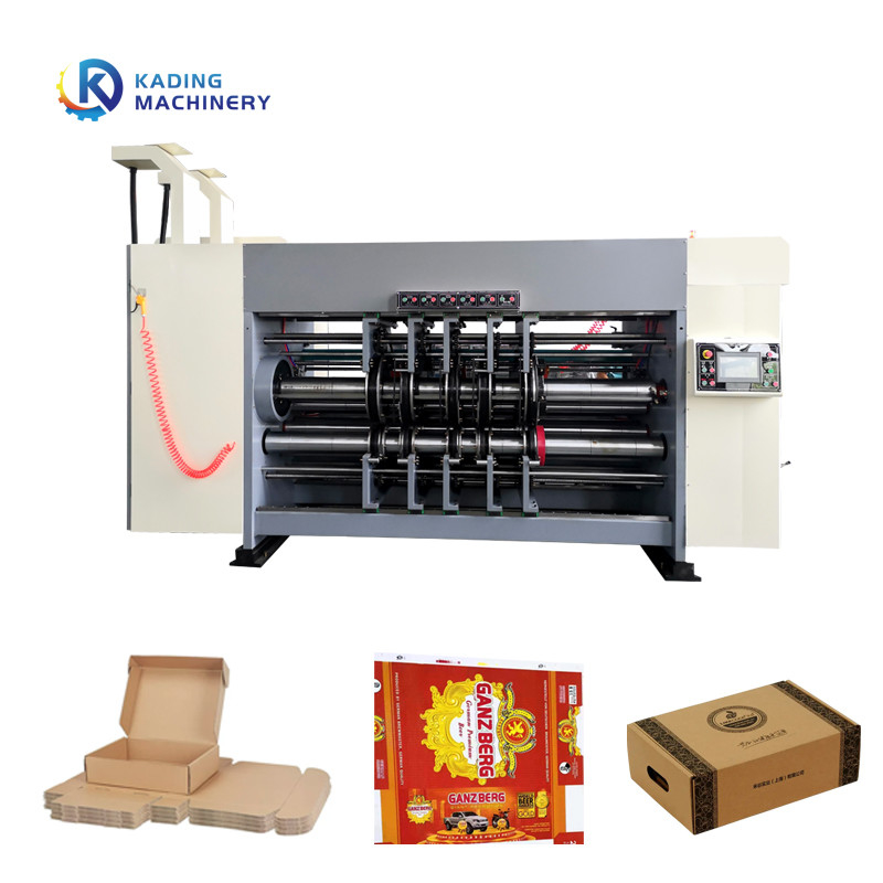 Máquina de impresión de caja ondulada de succión de vacío completo de alimentación de servomotor