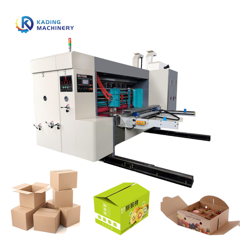 Máquina de impresión de cajas corrugadas con base en tinta de agua de alimentación automática del borde delantero