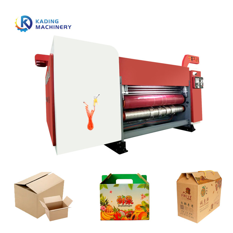 Máquina de impresión de cajas onduladas multicolores 150pcs Min Velocidad de trabajo