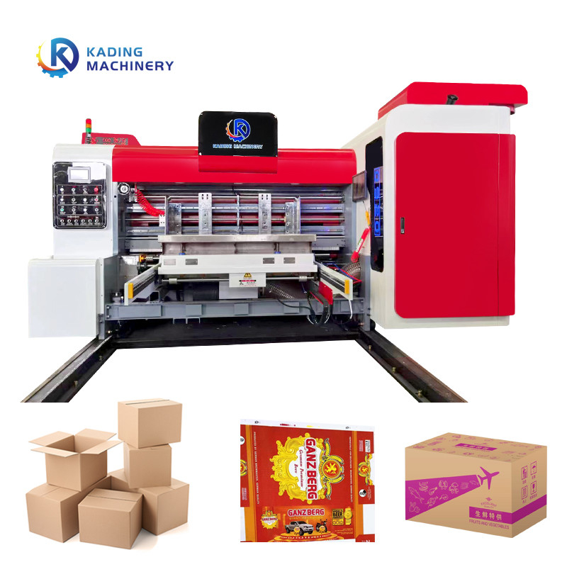 Máquina de impresión de caja corrugada con motor de servicio de alimentación con tinta a base de agua