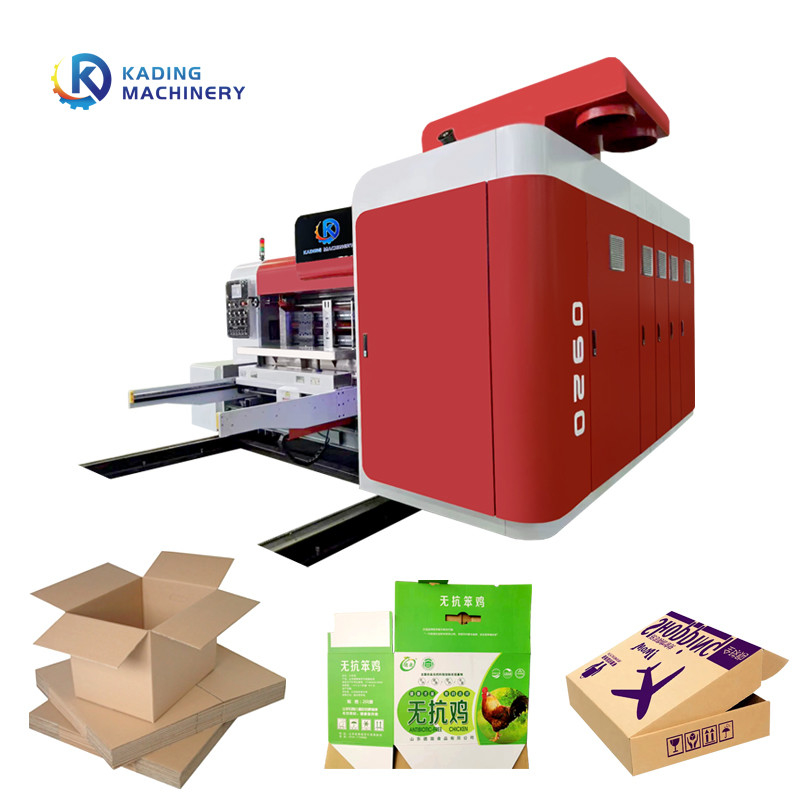 Impresión de alta precisión máquina de impresión de caja corrugada de alimentación automática de papel