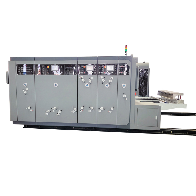 Impresión flexográfica Máquina de impresión de caja corrugada de 4 colores Impresora