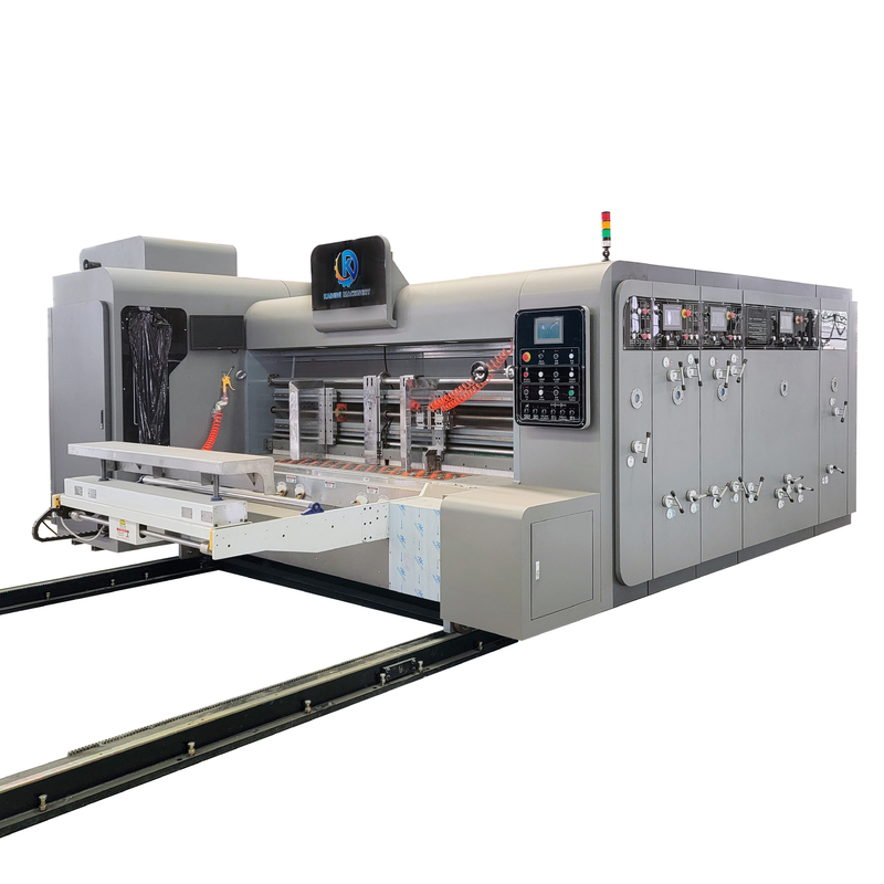 Máquina de impresión de caja corrugada de transferencia de papel al vacío de alimentación automática de servomotor