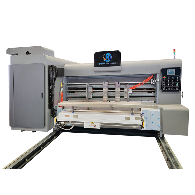 Impresión flexográfica Máquina de impresión de caja corrugada de 4 colores Impresora