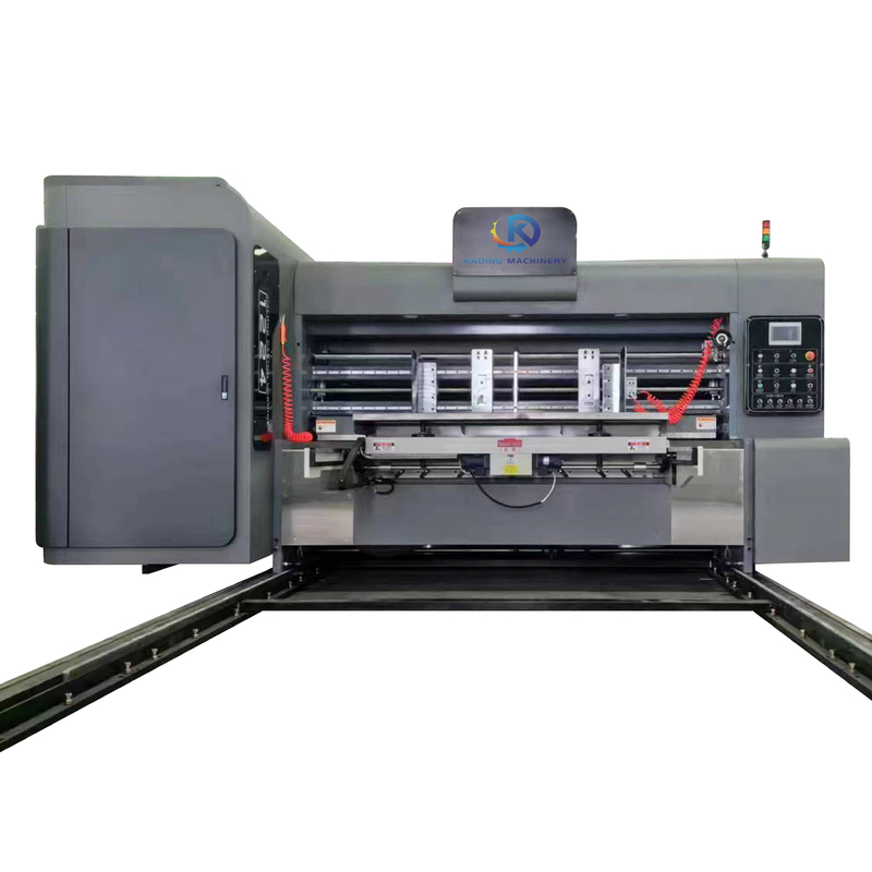 Máquina de impresión de cajas corrugadas de alta definición con cortador rotativo para la fabricación de cajas de frutas
