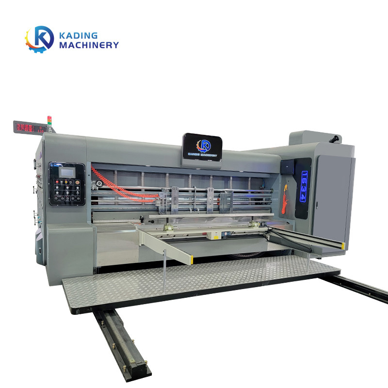 Máquina de impresión de cajas de cartón multicolores de corte por matrices rotativas para hacer cajas de pizza